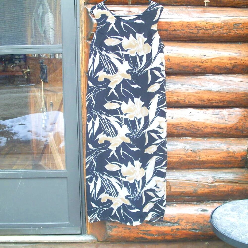 Vintage Gabrielle Pullover Sleeveless Fully Lined Maxi Dress Size M
